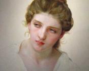 威廉 阿道夫 布格罗 : Etude de Tete de Femme Blonde de Face( Study of the Head of a Blonde Woman)